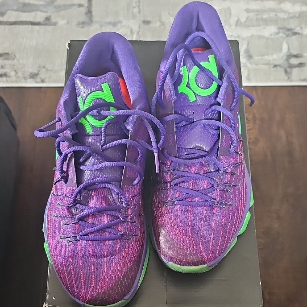 Nike Purple and Green Sneakers